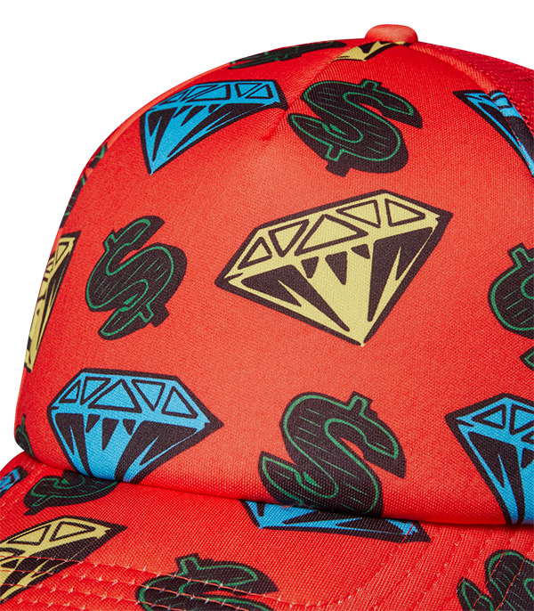 DIAMONDS & DOLLARS MESH TRUCKER CAP - 3