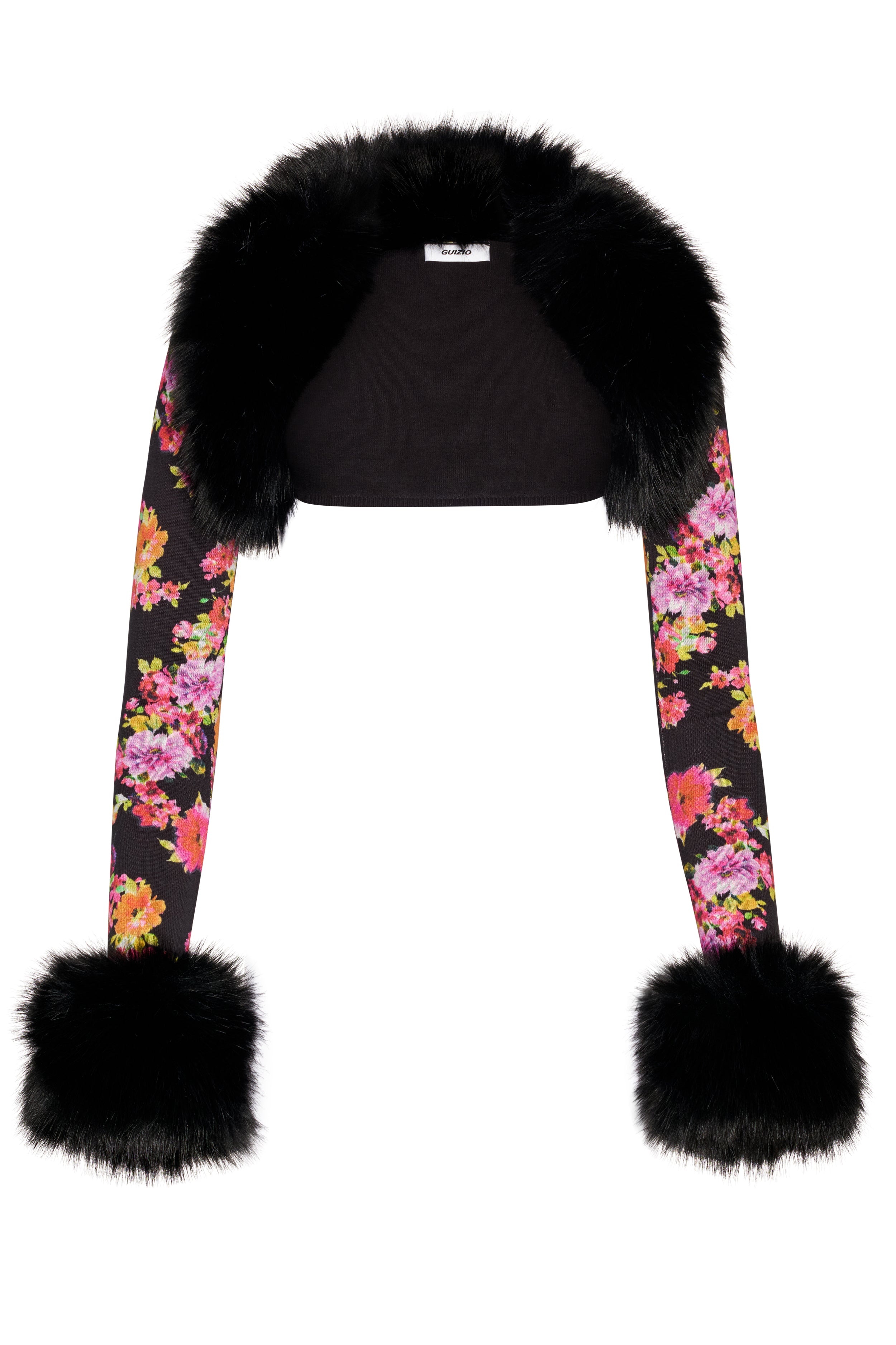 FAUX FUR KNIT BOLERO - 1