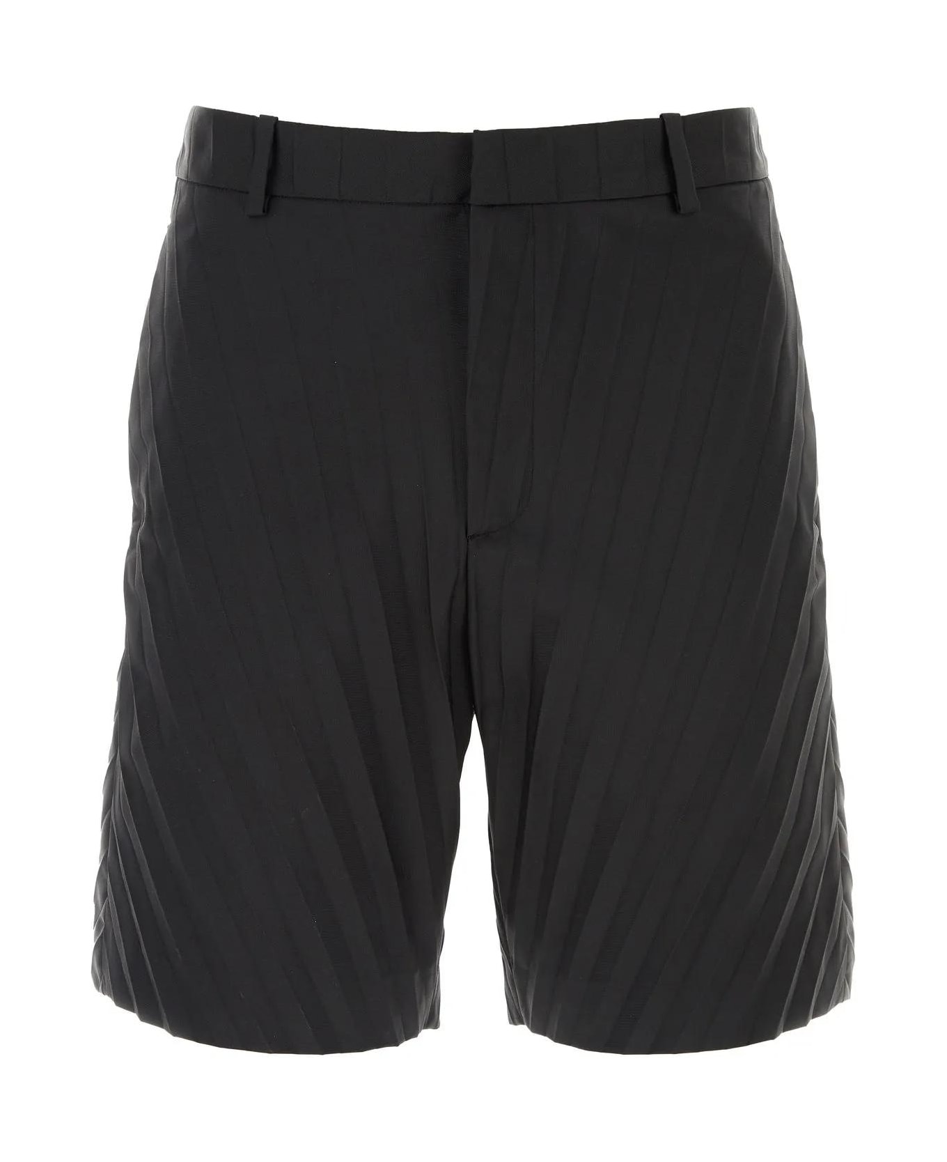 Black Nylon Bermuda Shorts - 1