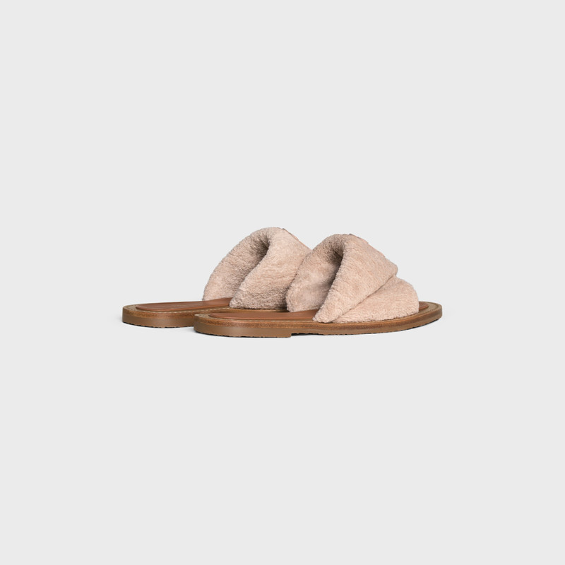 CELINE CELINE LYMPIA TWISTED SANDAL IN SPONGE FABRIC outlook