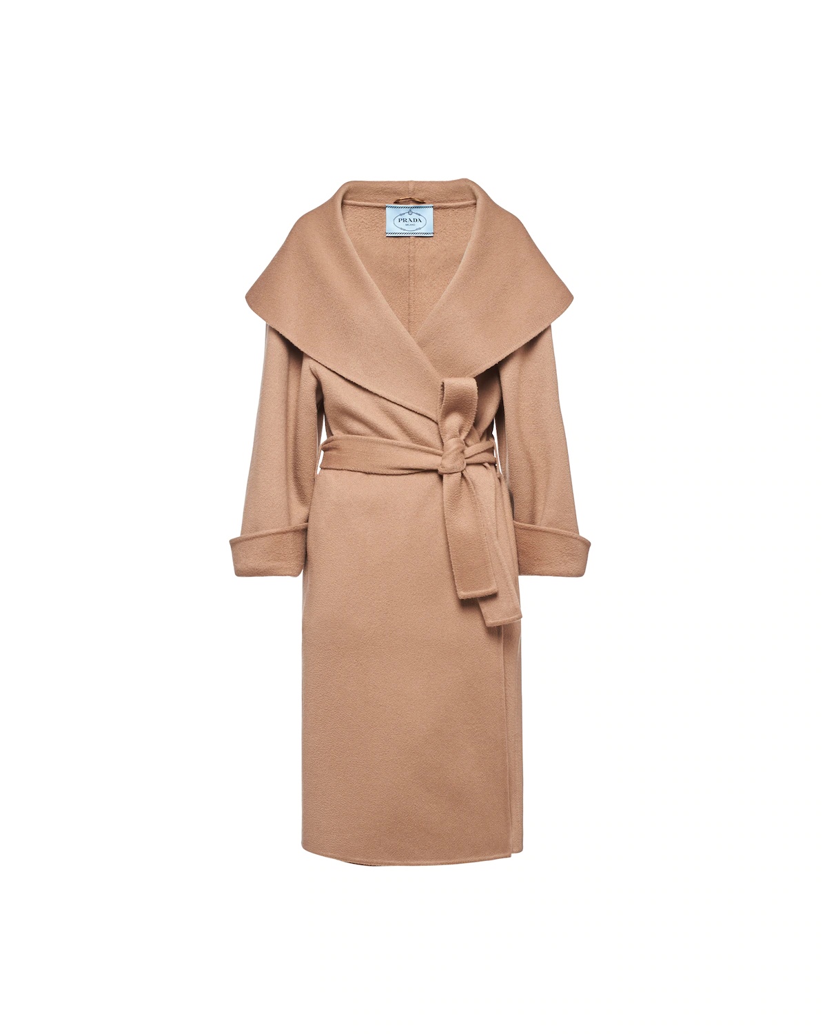 Single-breasted cashmere velour coat - 1