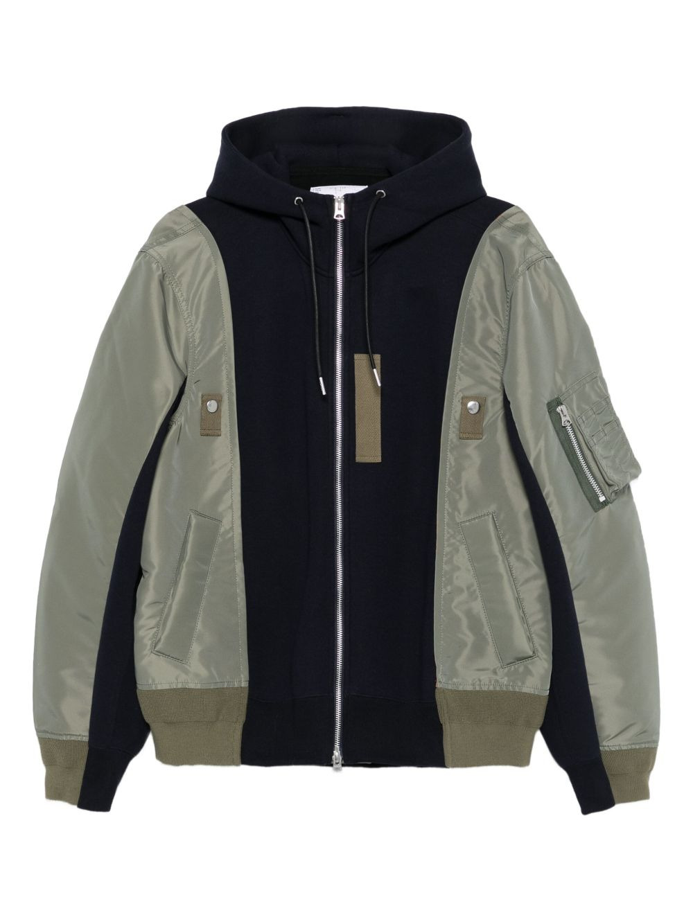 panelled hooded jacket - 1