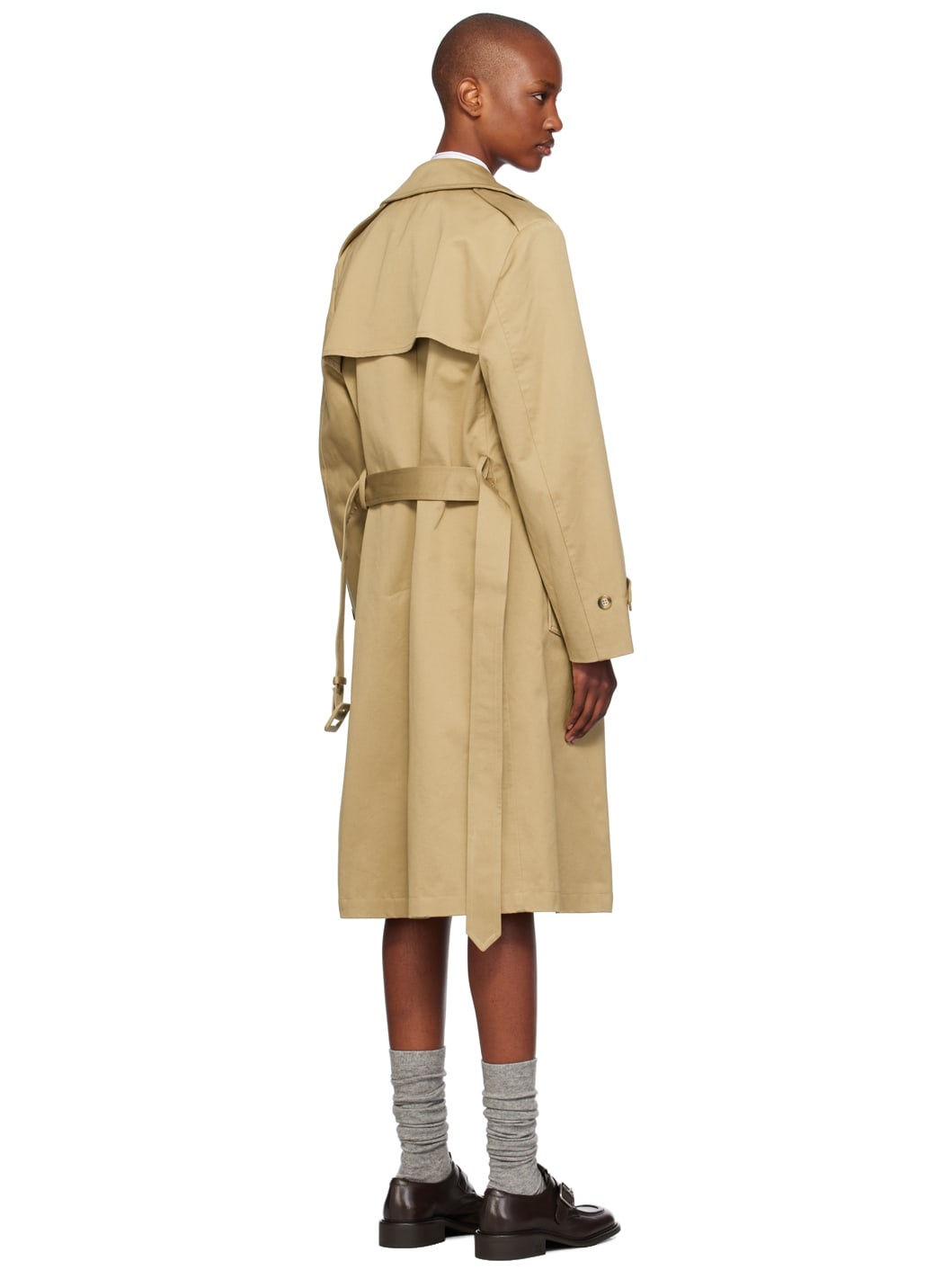 Beige Classic Trench Coat - 3