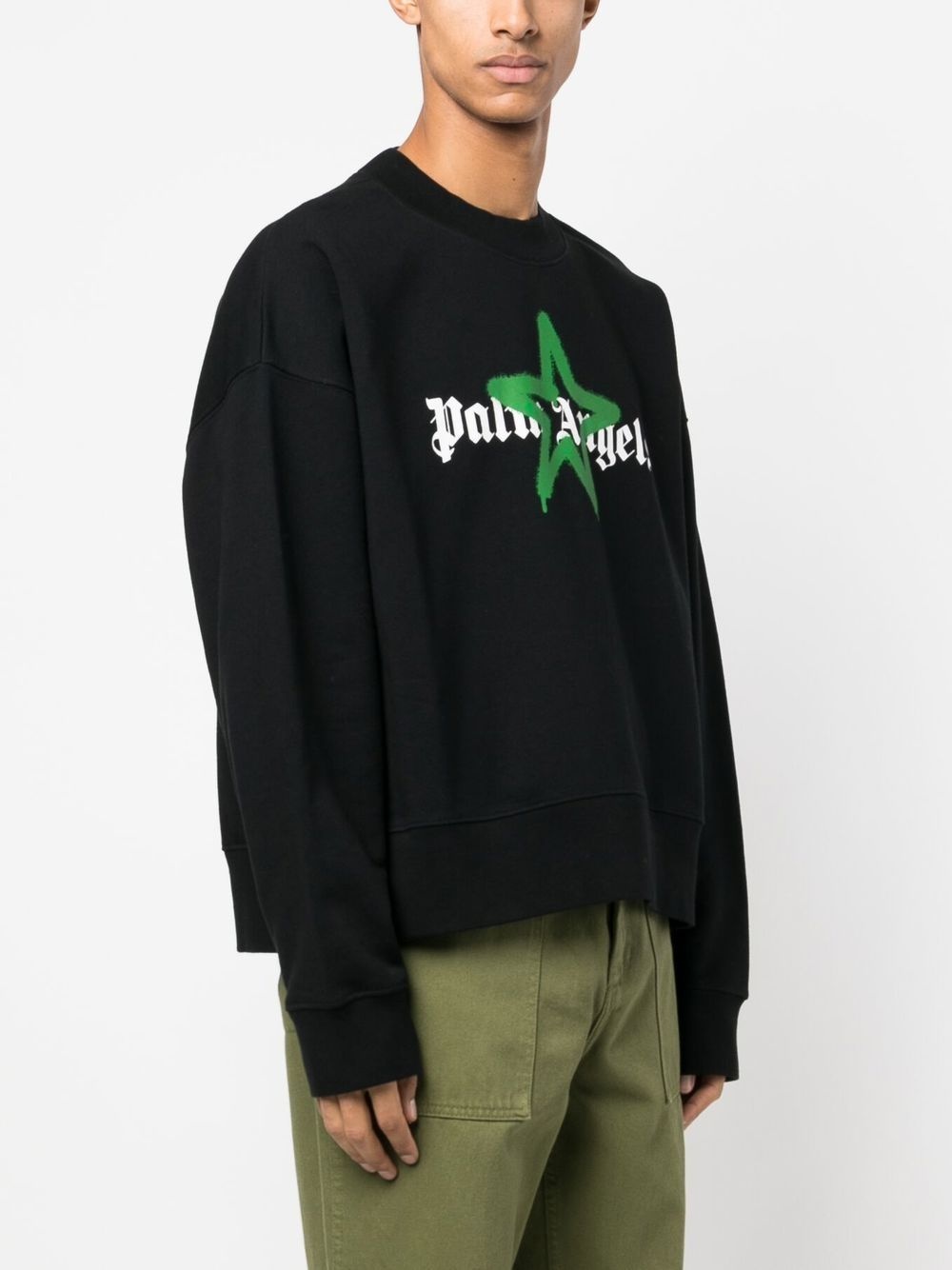 logo-print crew-neck sweatshirt - 3