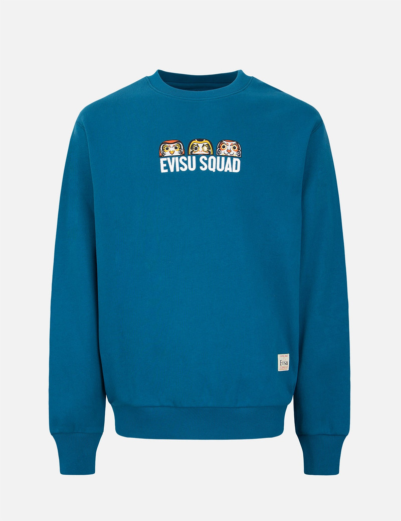 EVISU SQUAD DAICOCK PRINT SWEATSHIRT 1