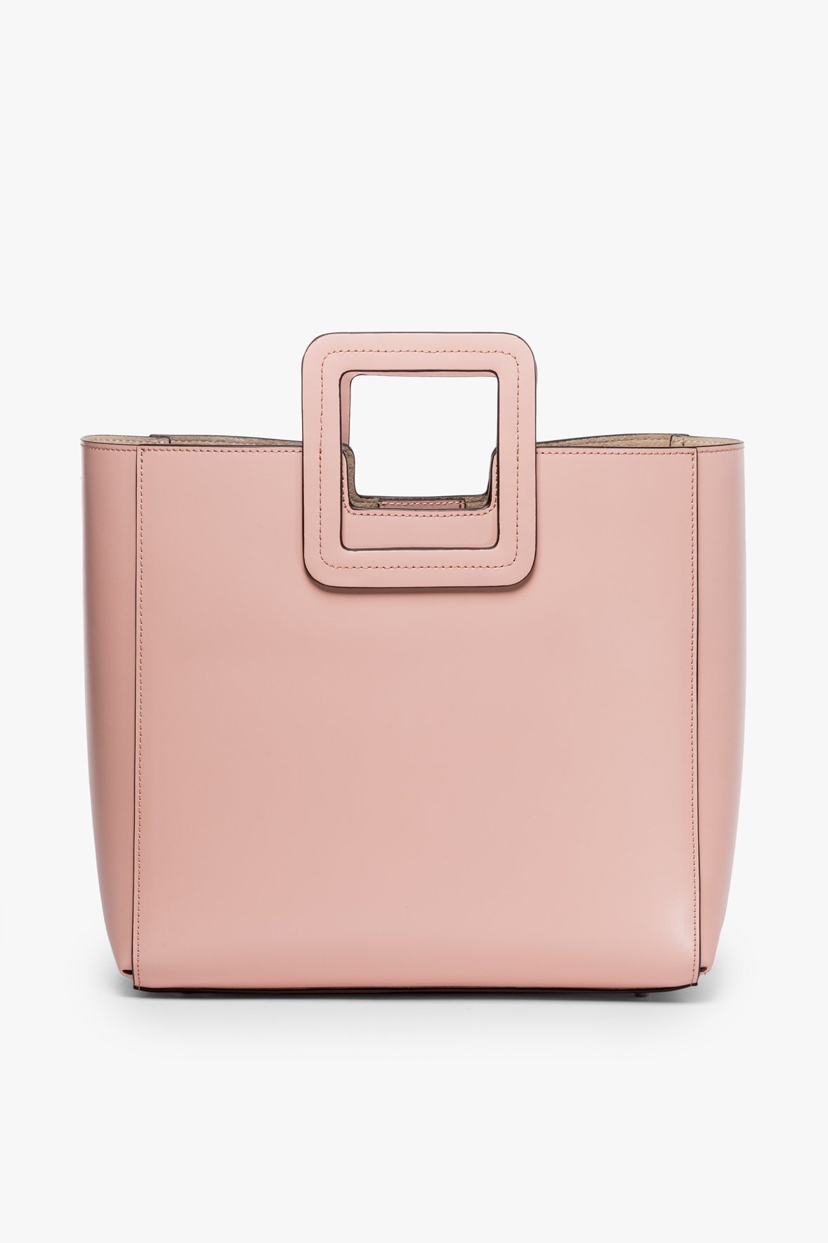 STAUD SHIRLEY LEATHER BAG | DARK BLUSH - 2