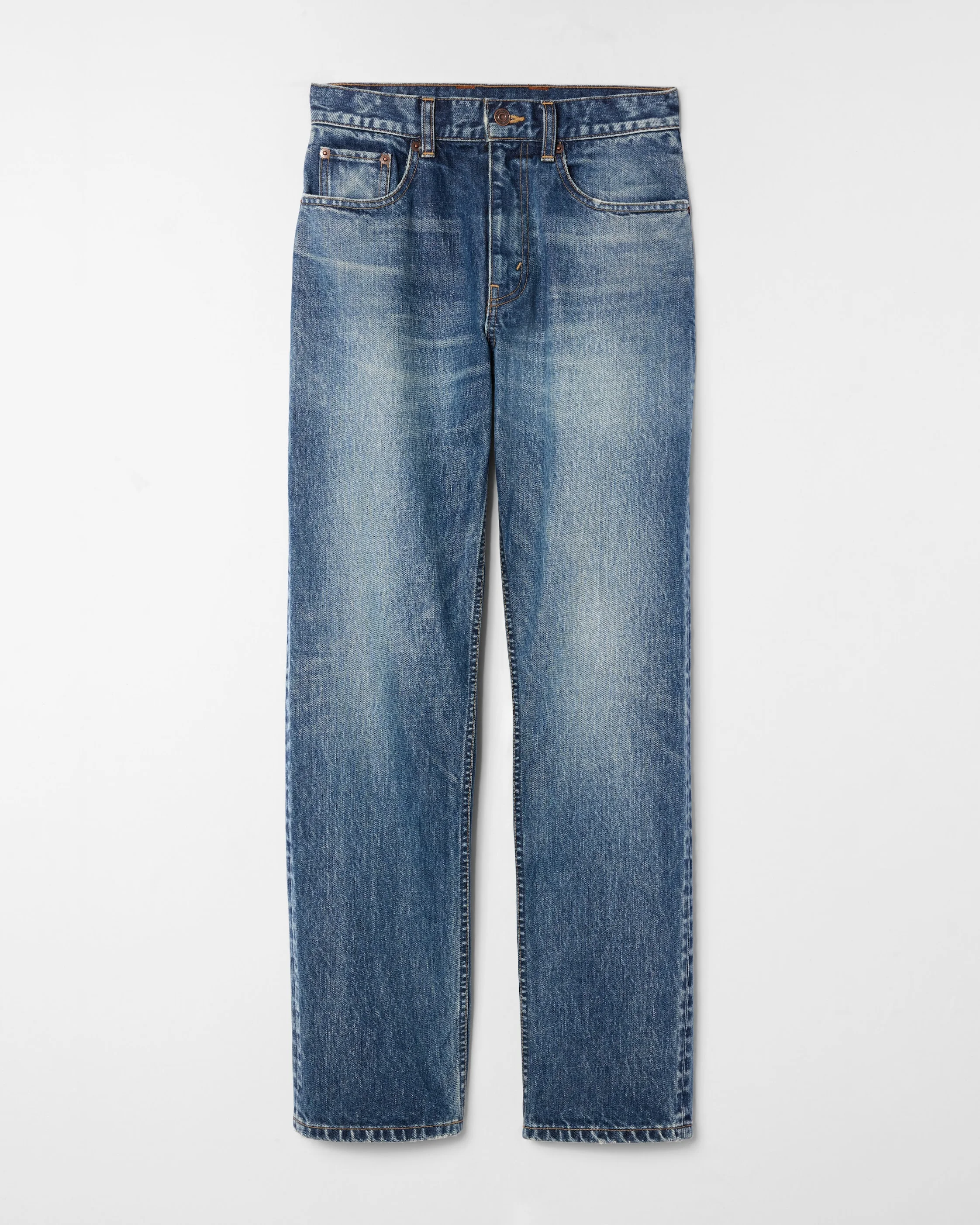 STRAIGHT JEANS 001 IN cotton denim - 1