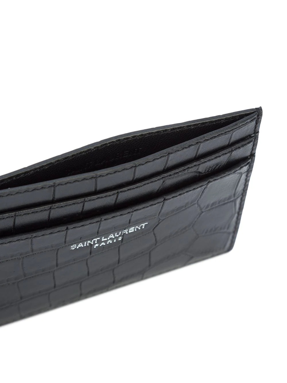 crocodile-embossed cardholder - 3