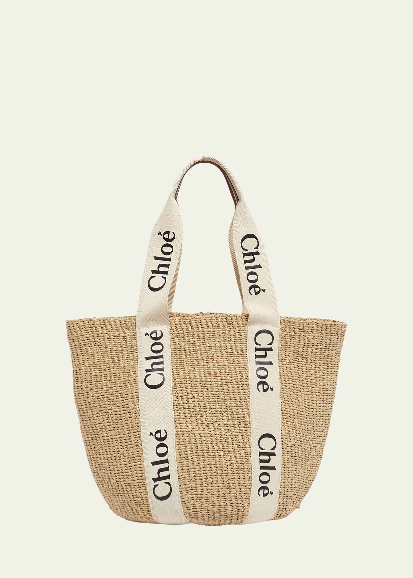 Woody Large Basket Tote Bag - 1