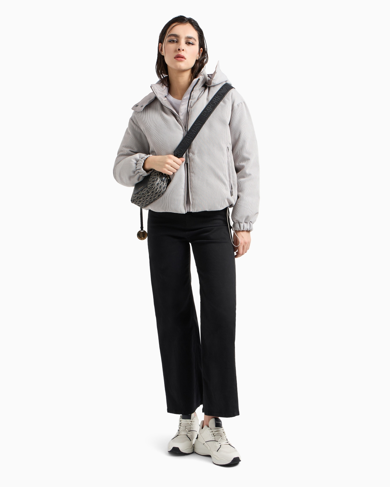 ASV water-repellent corduroy down jacket with hood and recycled down - 4