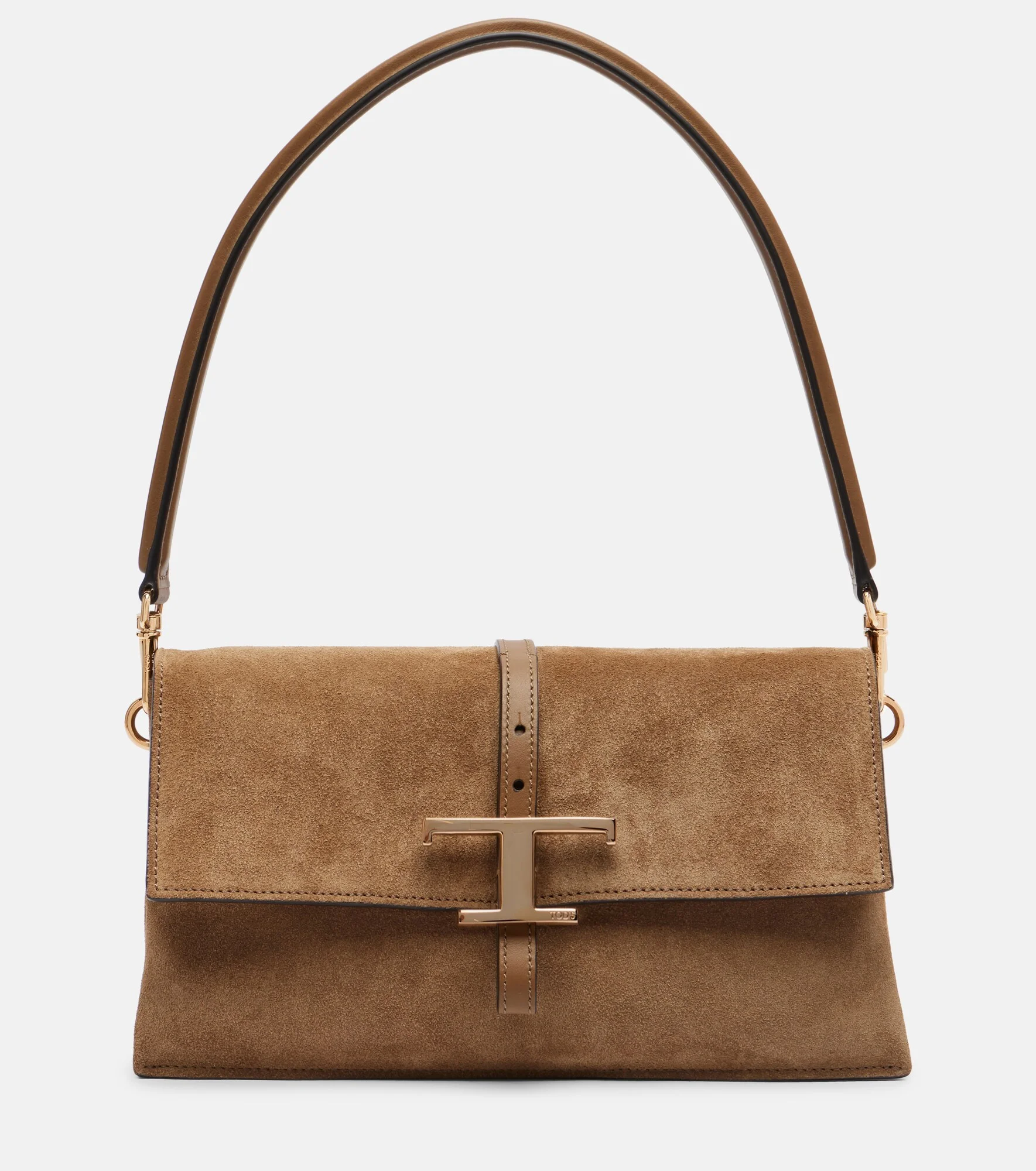 T Timeless Small suede shoulder bag - 1