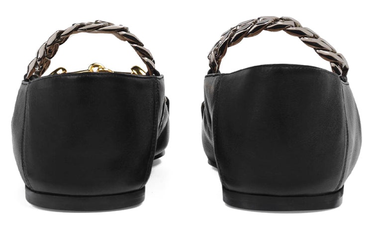 (WMNS) Gucci Ballet Flat With Horsebit Leather 'Black' 621161-1RH00-1000 - 4