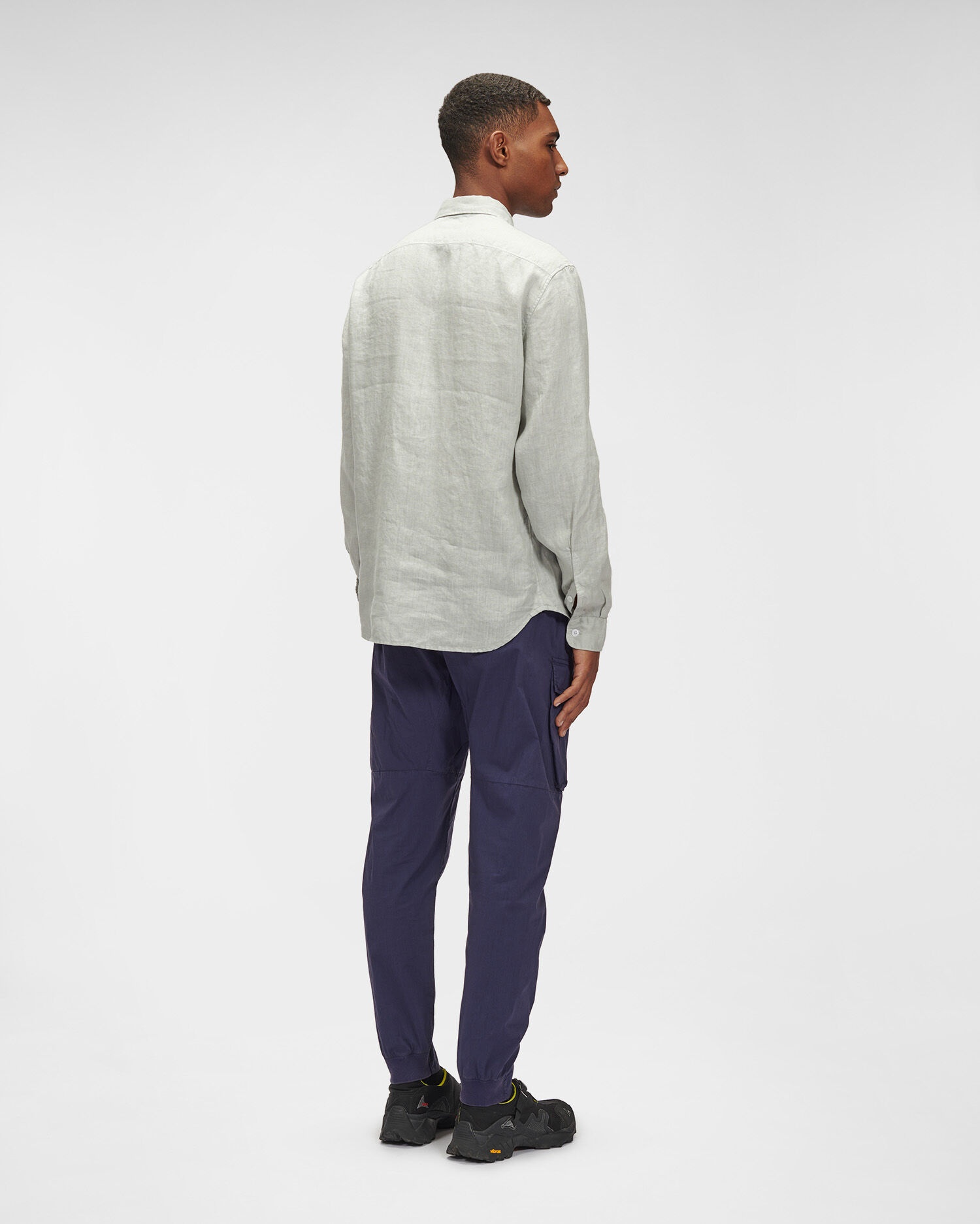 Resined Linen Pocket Shirt - 4