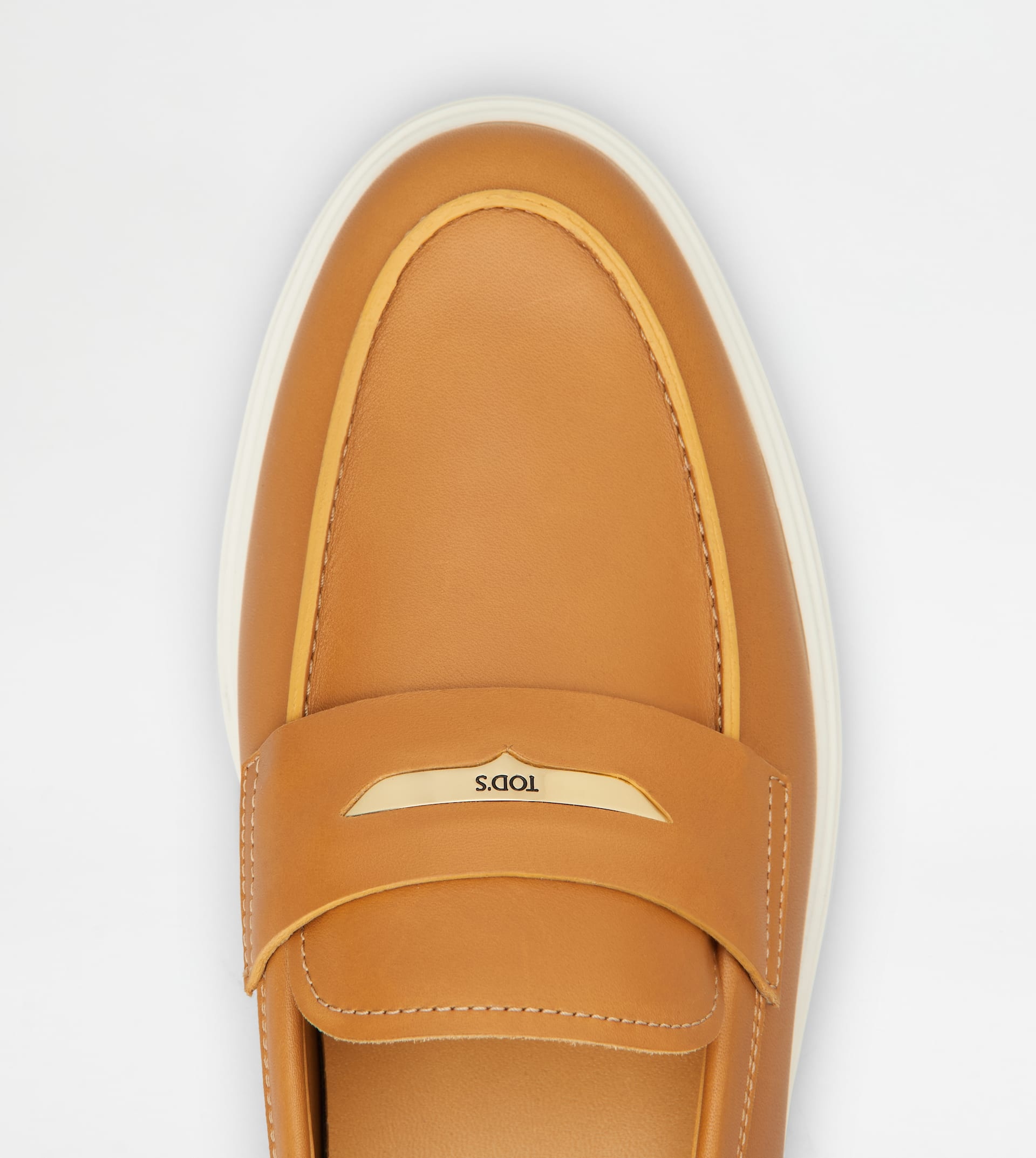 LOAFERS IN LEATHER - BROWN - 5