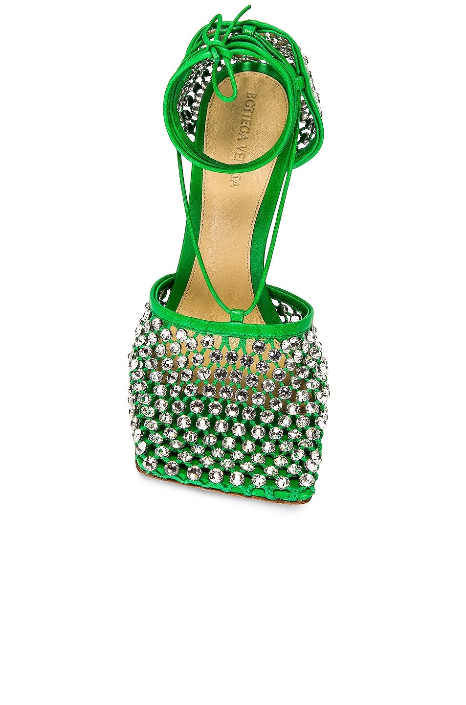 Sparkle Stretch Lace-Up Sandals - 4