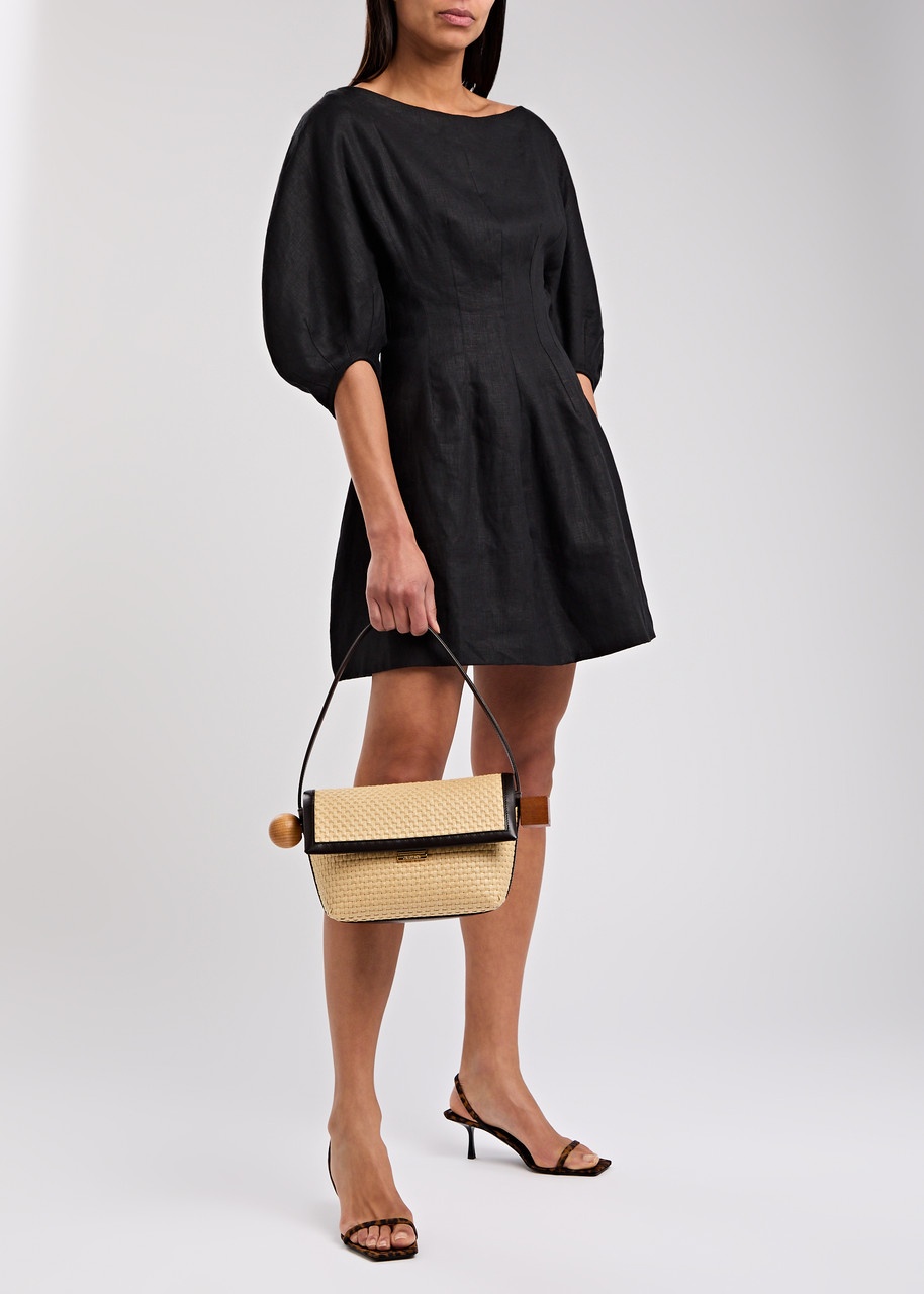 Jacquemus Le Rond Carré Woven Raffia Shoulder bag - 5