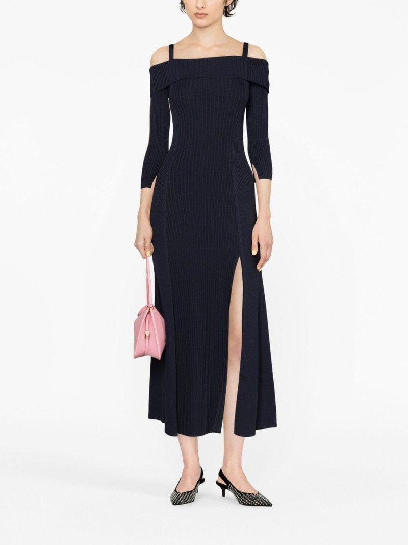 GANNI off-shoulder midi dress outlook