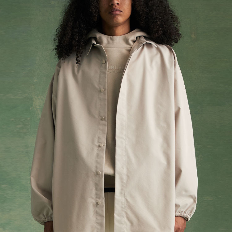Fear of God Essentials FW23 Button Down Shirt 'Silver Cloud' 186BT234022F - 5
