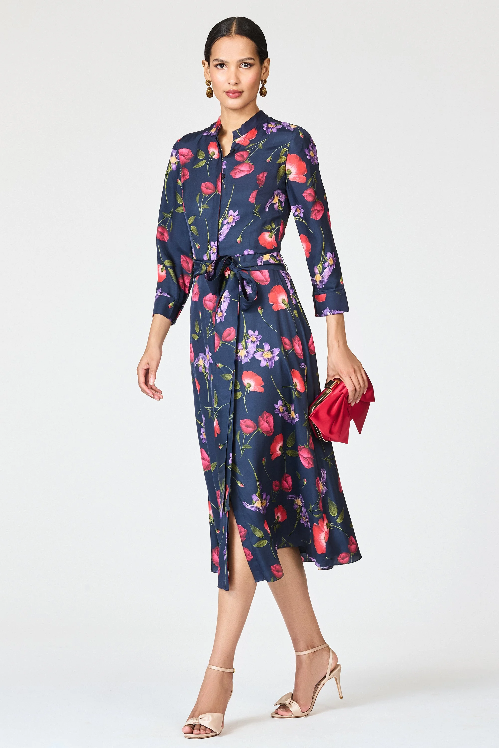 ELIZABETH DRESS - MIDNIGHT JARDIN - 1