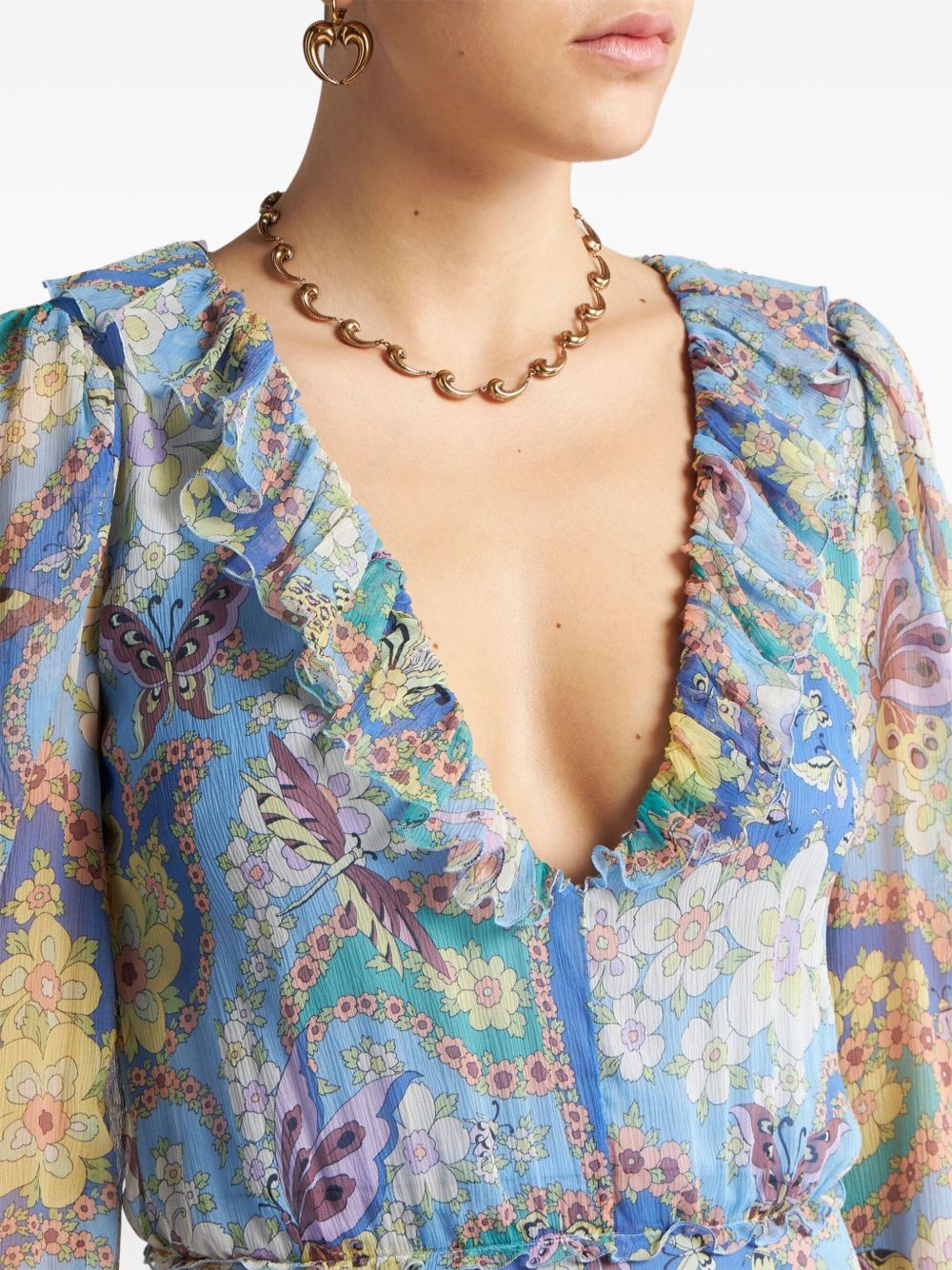 floral maxi dress - 4