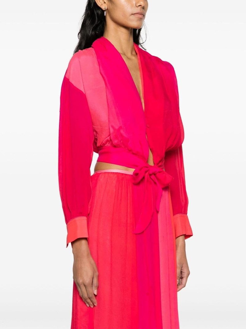 tie-fastening silk blouse 3