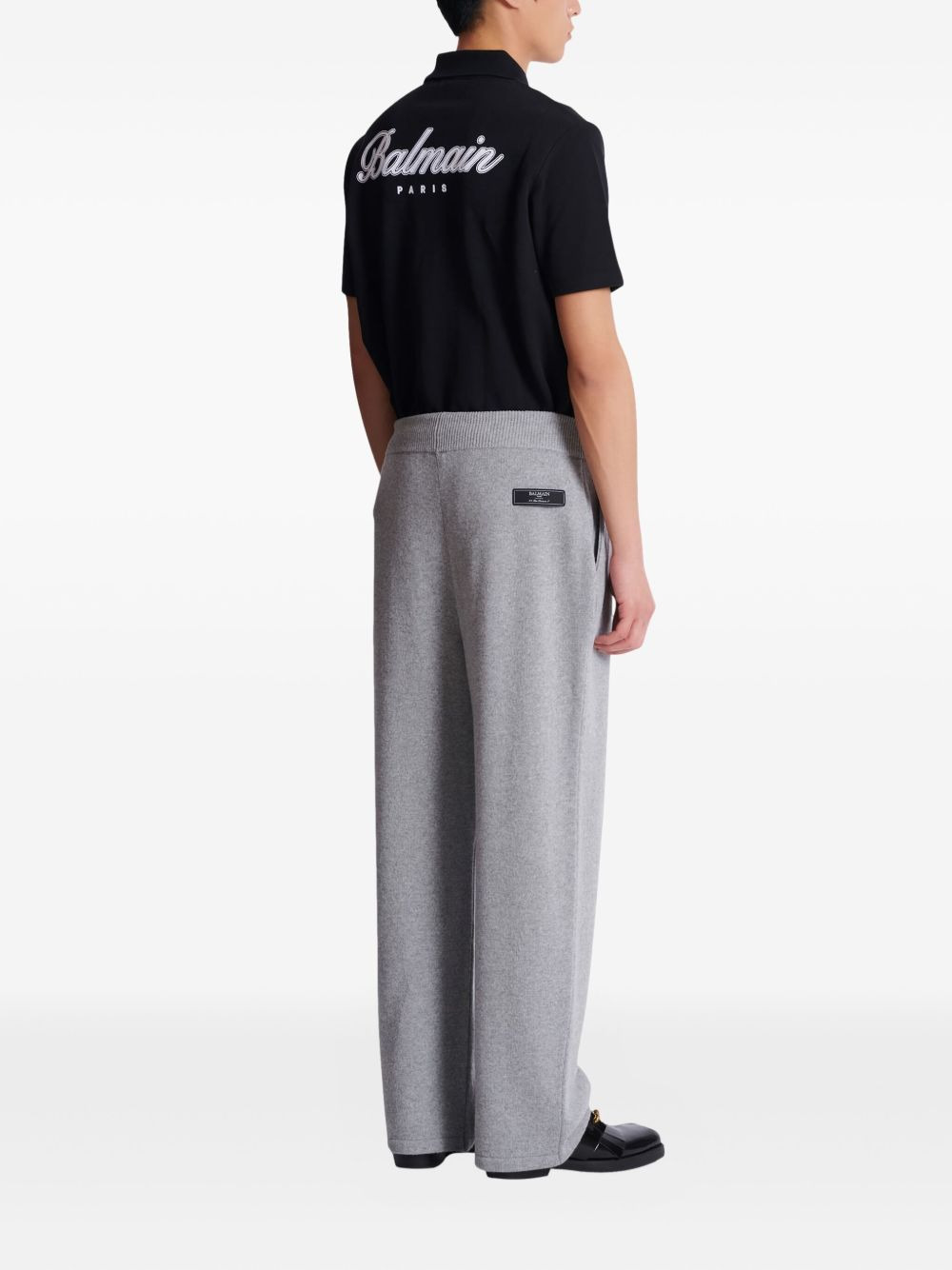 recycled cashmere-wool blend track pants - 4