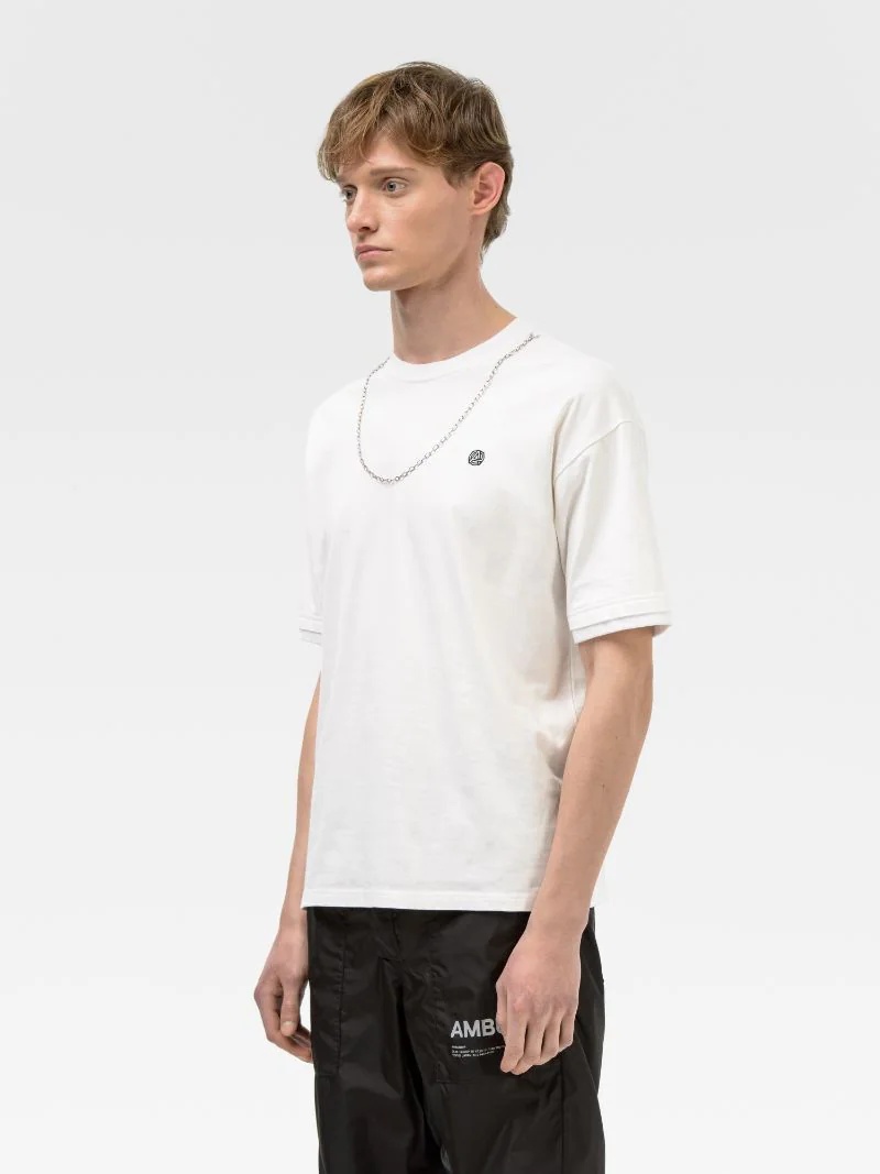 CHAIN COLLAR T-SHIRT - 4