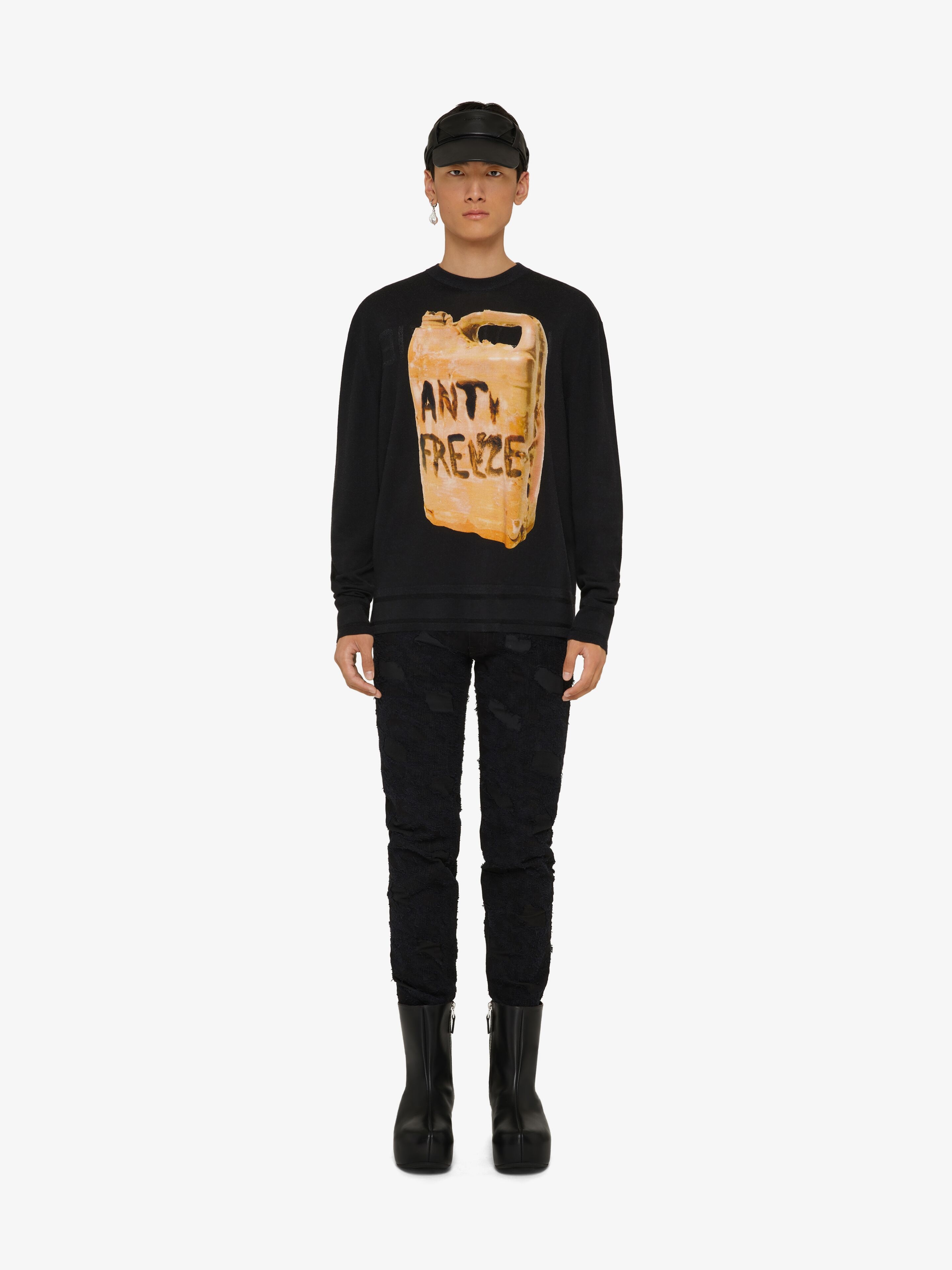 SWEATER IN WOOL WITH CERAMIC PRINT - 2