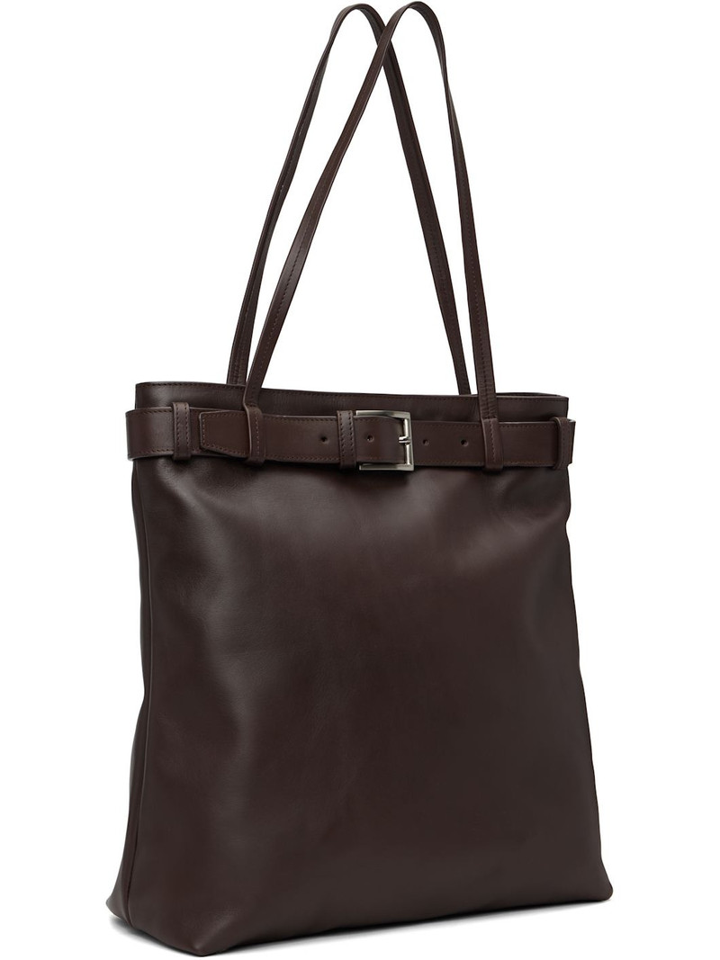 ST. AGNI Brown Belt Detail Tote outlook
