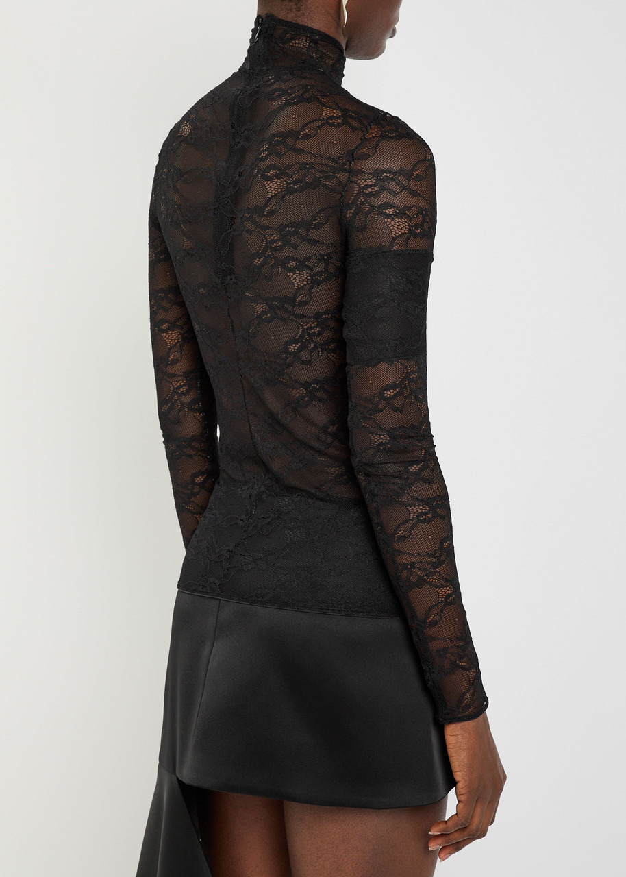 Courrèges Floral Guipure Lace top - 3