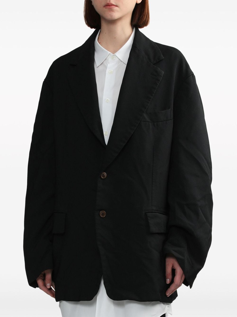 BLACK COMME des GARÇONS single-breasted blazer outlook
