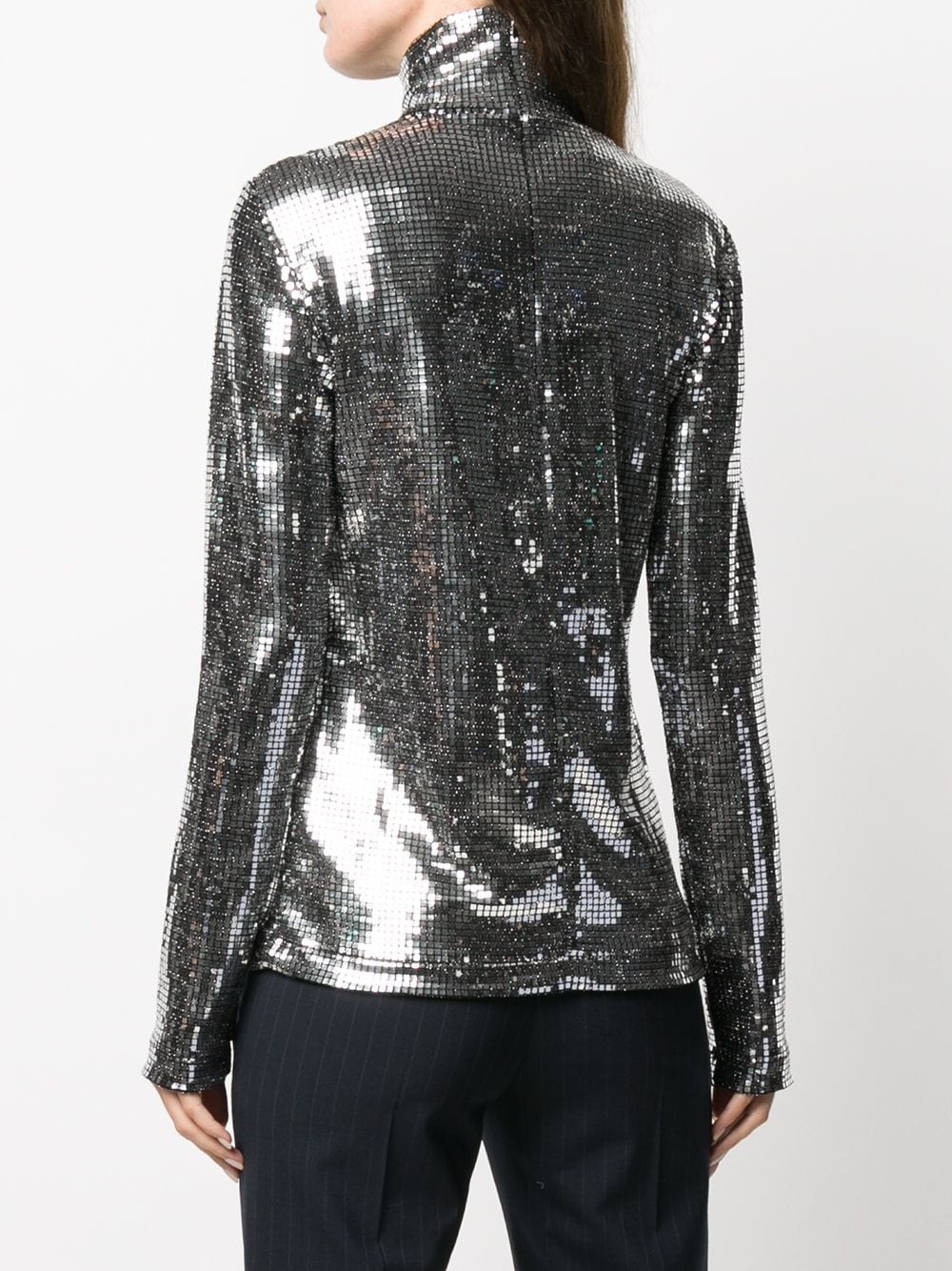 chain-mail sequinned top - 4