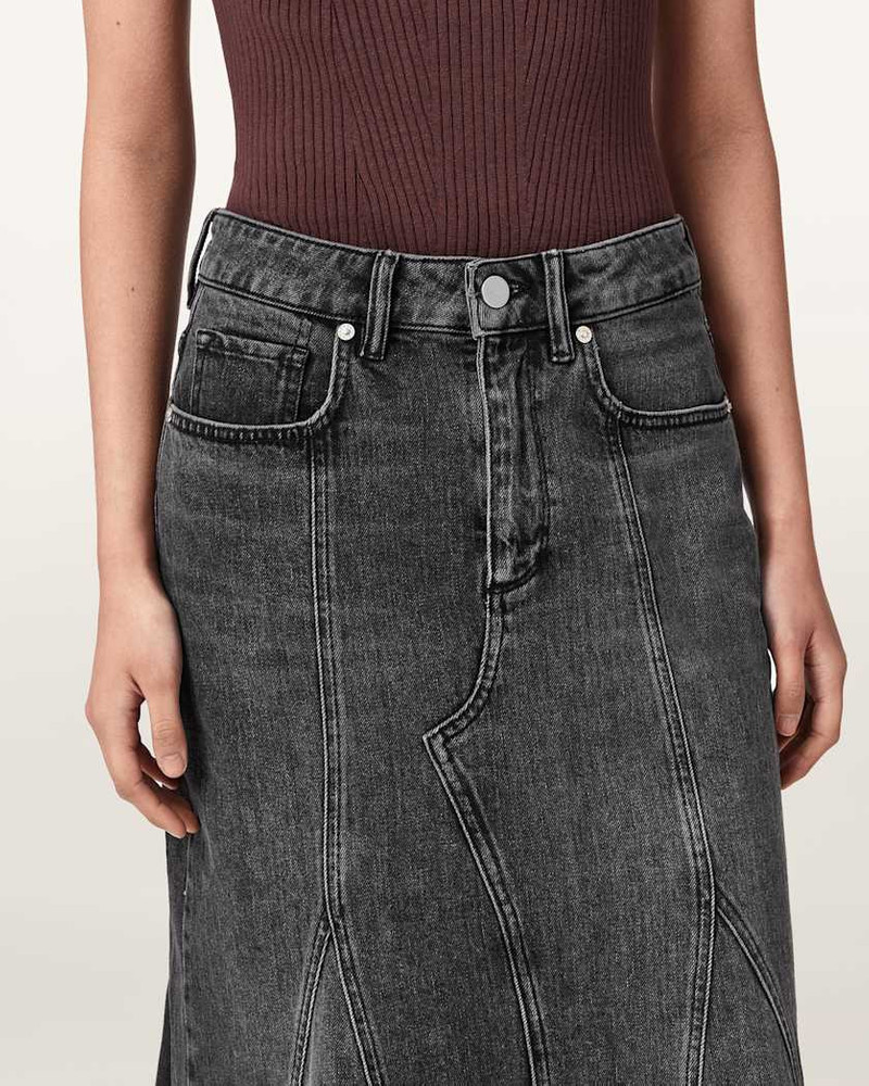 ALMA HIGH RISE DENIM SKIRT 4