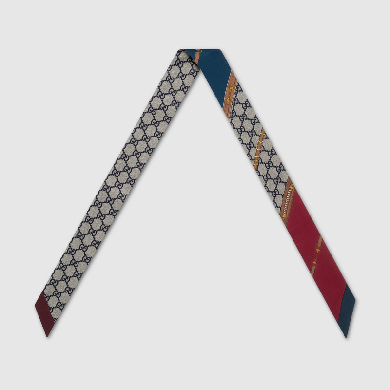 GUCCI Gucci heritage print silk ribbon outlook
