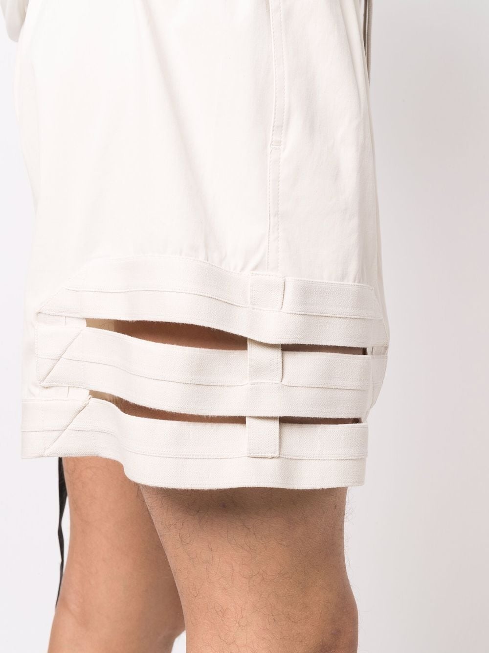 drawstring-waist cut-out shorts - 5