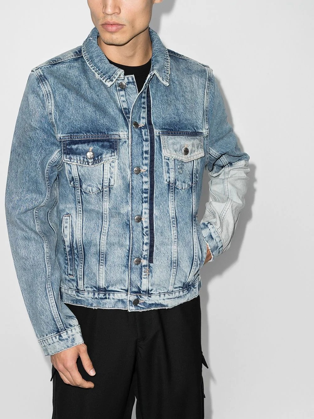 jinx contrast denim jacket - 2