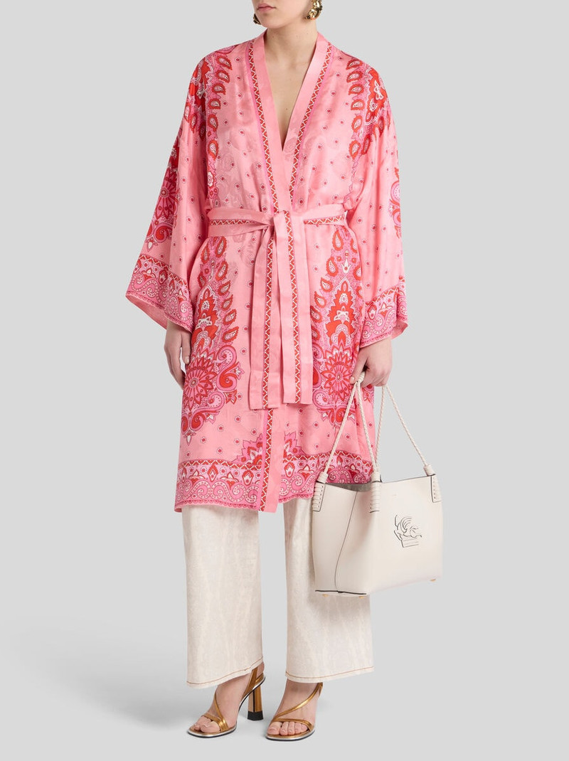 Etro JACQUARD KESA ROBE WITH BELT outlook