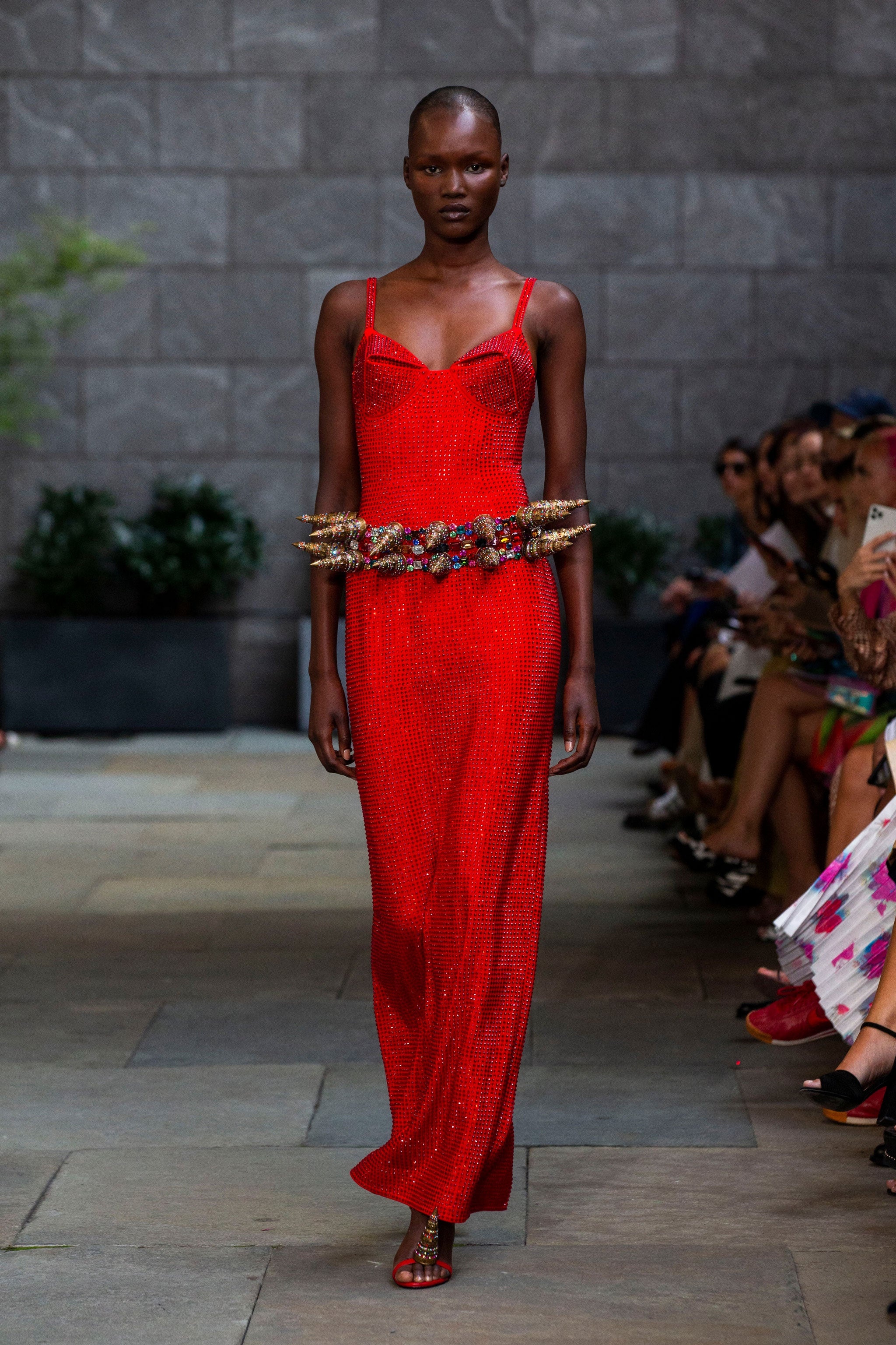 CRYSTAL EMBELLISHED GOWN - 5