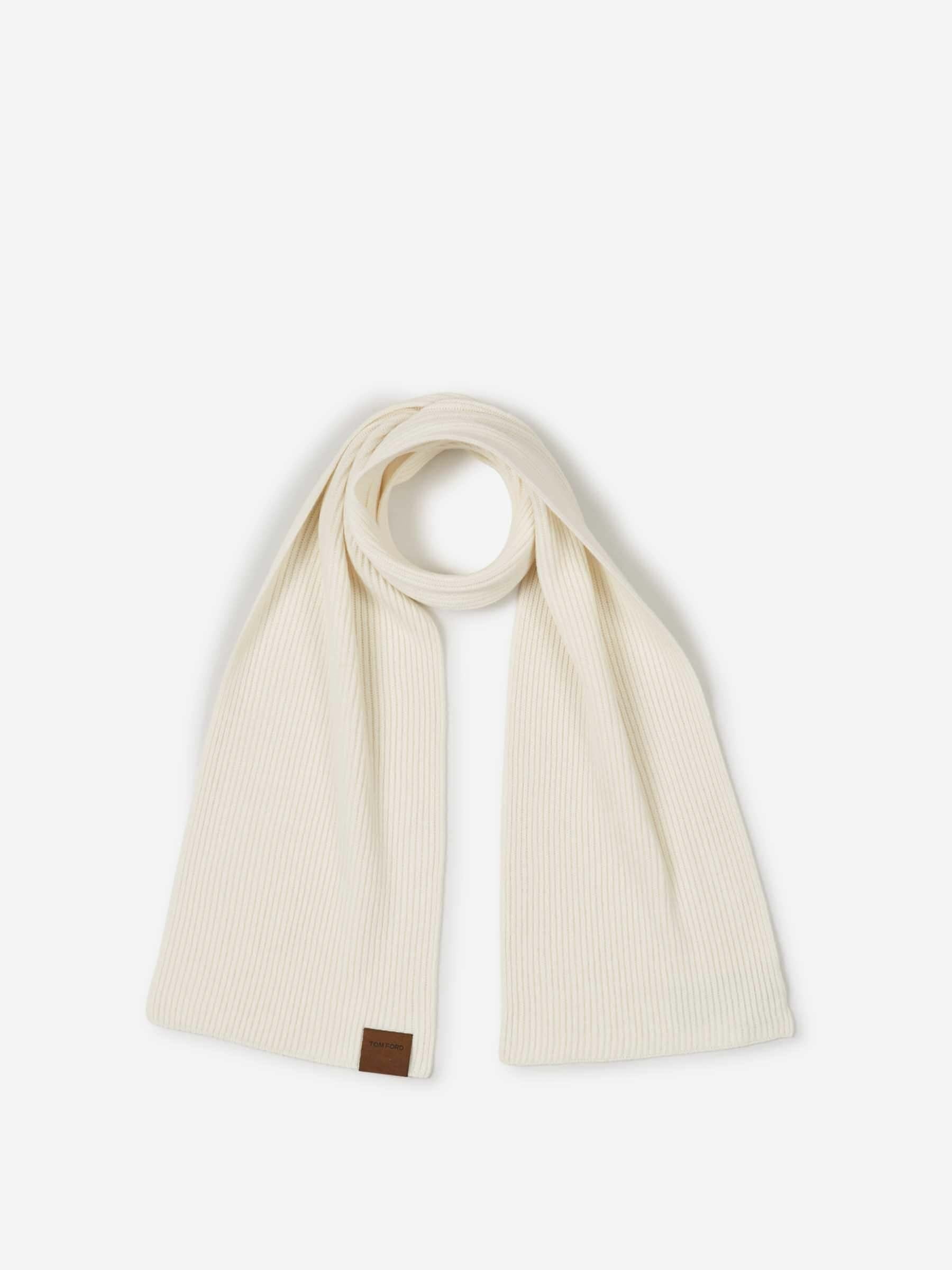 CASHMERE KNIT SCARF - 1