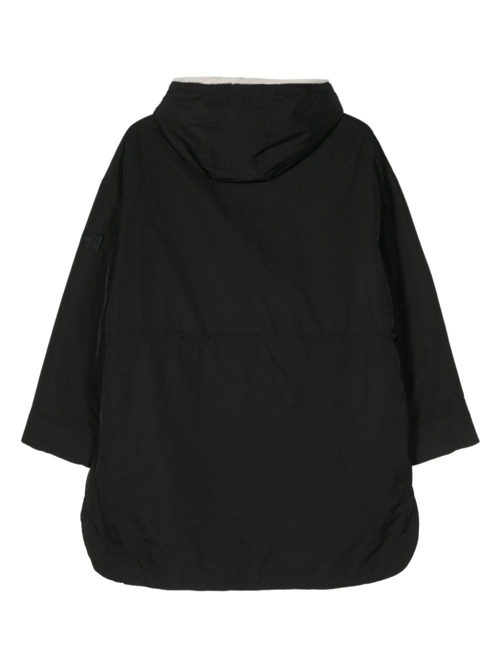 reversible logo-patch shearling coat - 2