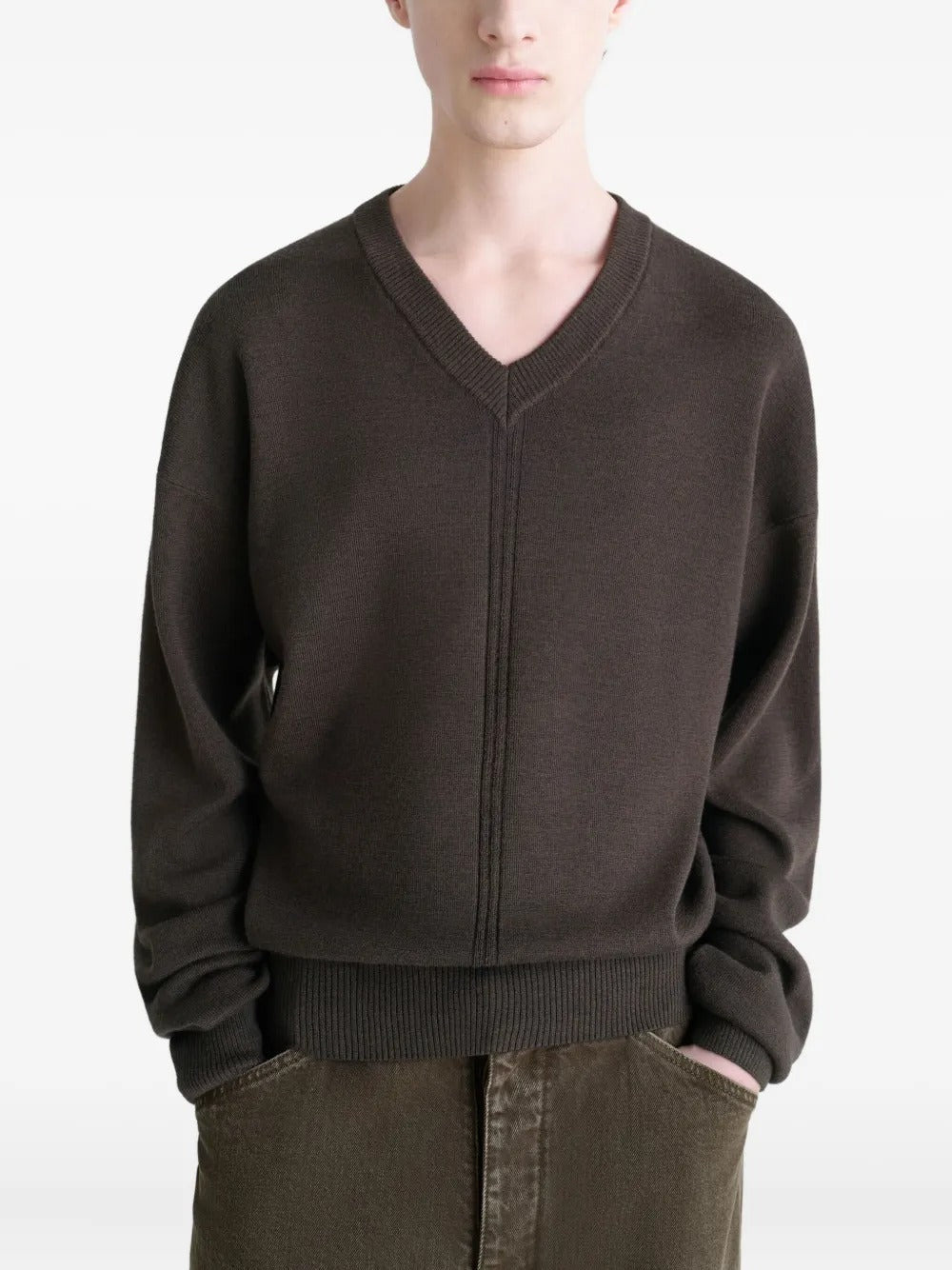 LEMAIRE - Men V Neck Sweater - 1