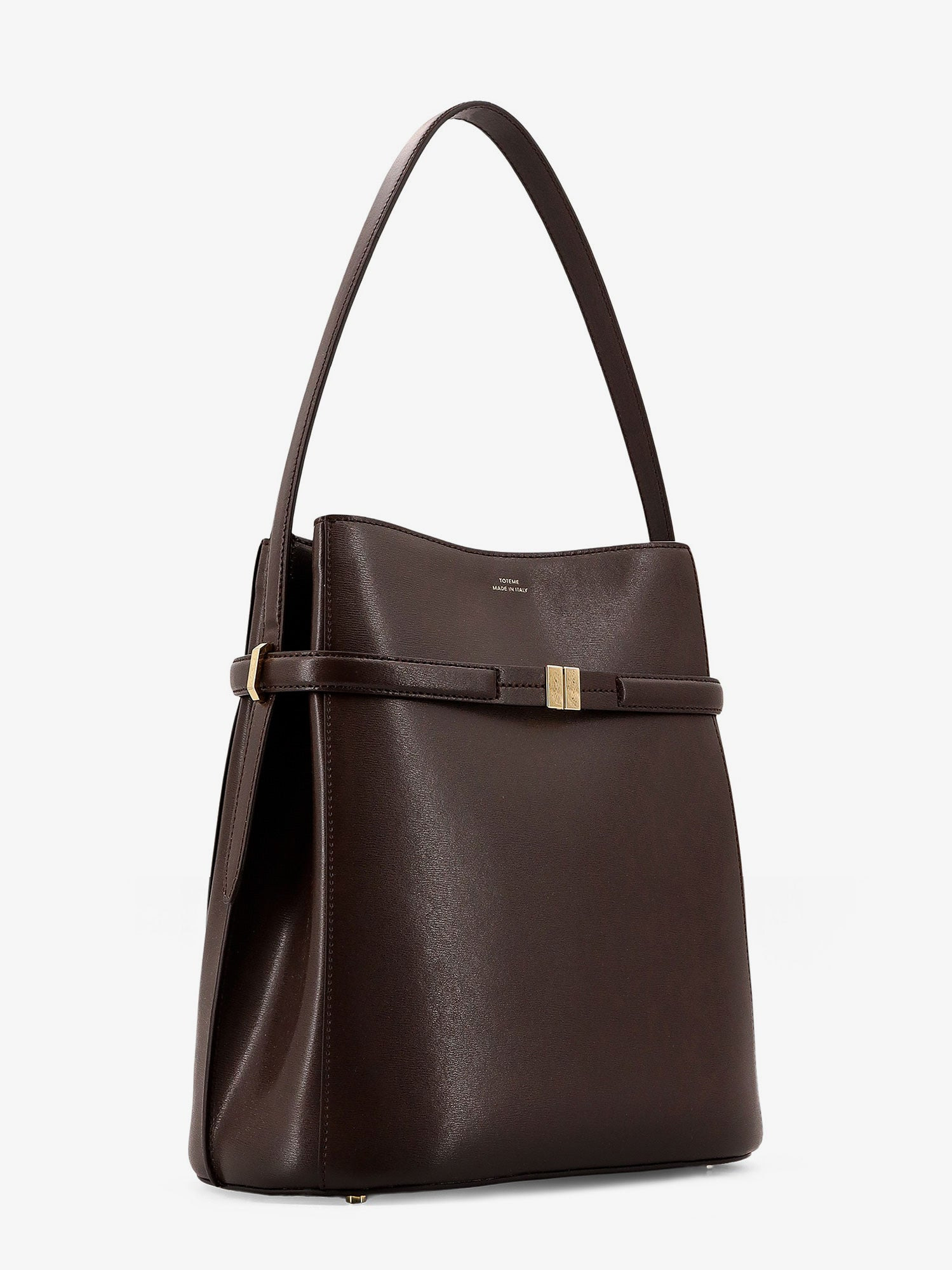 Toteme Leather Bucket Bag With Frontal Strap - 3