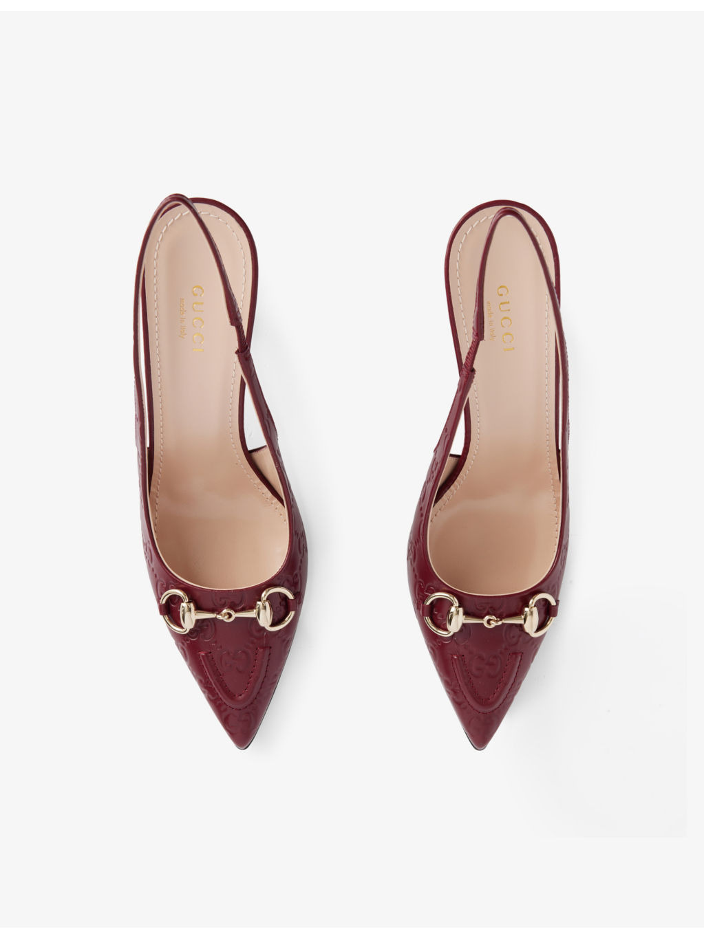 Erin GG horsebit heeled leather pumps - 2