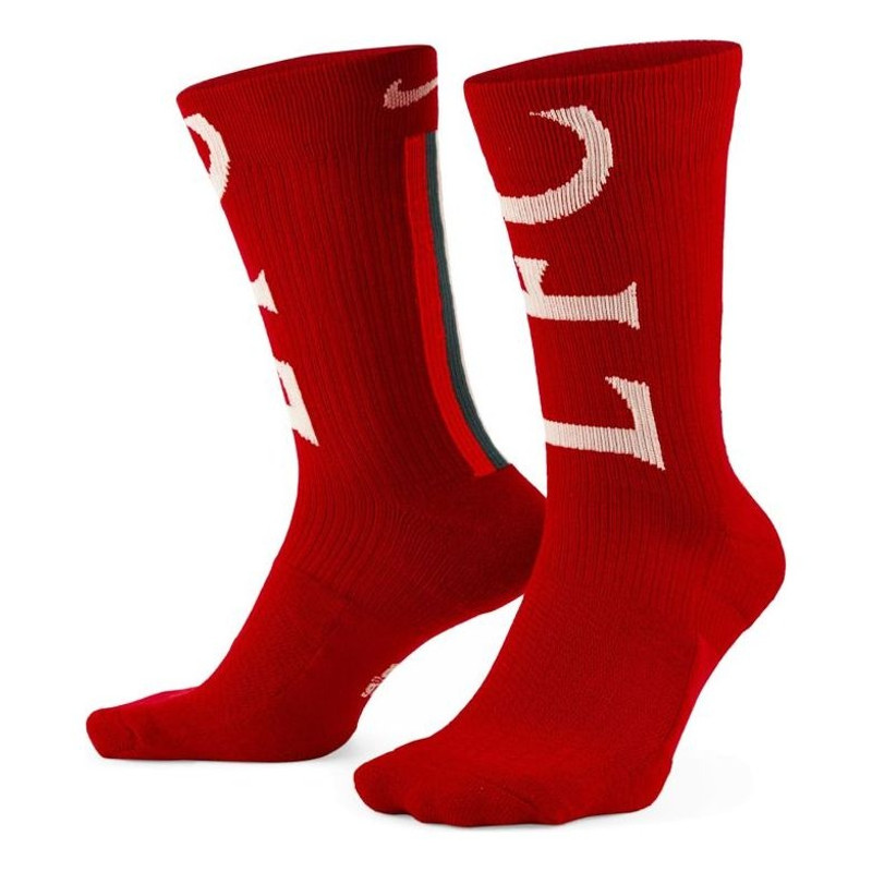 Nike Snkr Sox Crew Liverpool Soccer/Football Sports Mid Tops Socks One Pair Red DM3276-687 1