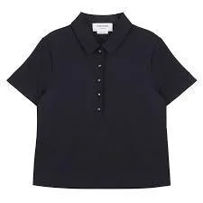 Thom Browne Short Sleeve Polo W/Anchor Buttons - 1