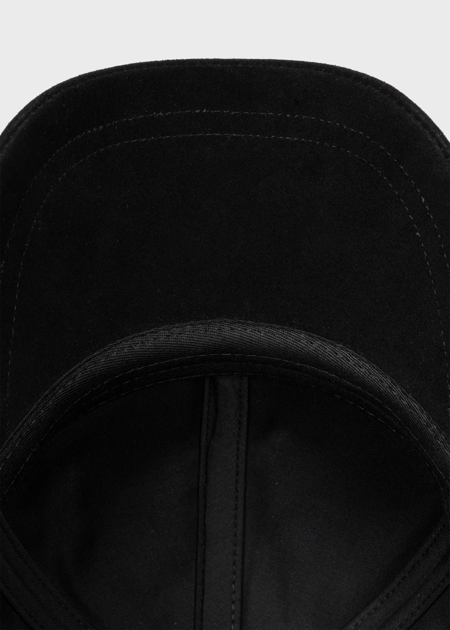 Black Suede Baseball Cap - 4