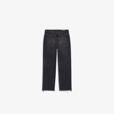 BALENCIAGA Men's Raw Cut Slim Pants in Dark Grey outlook