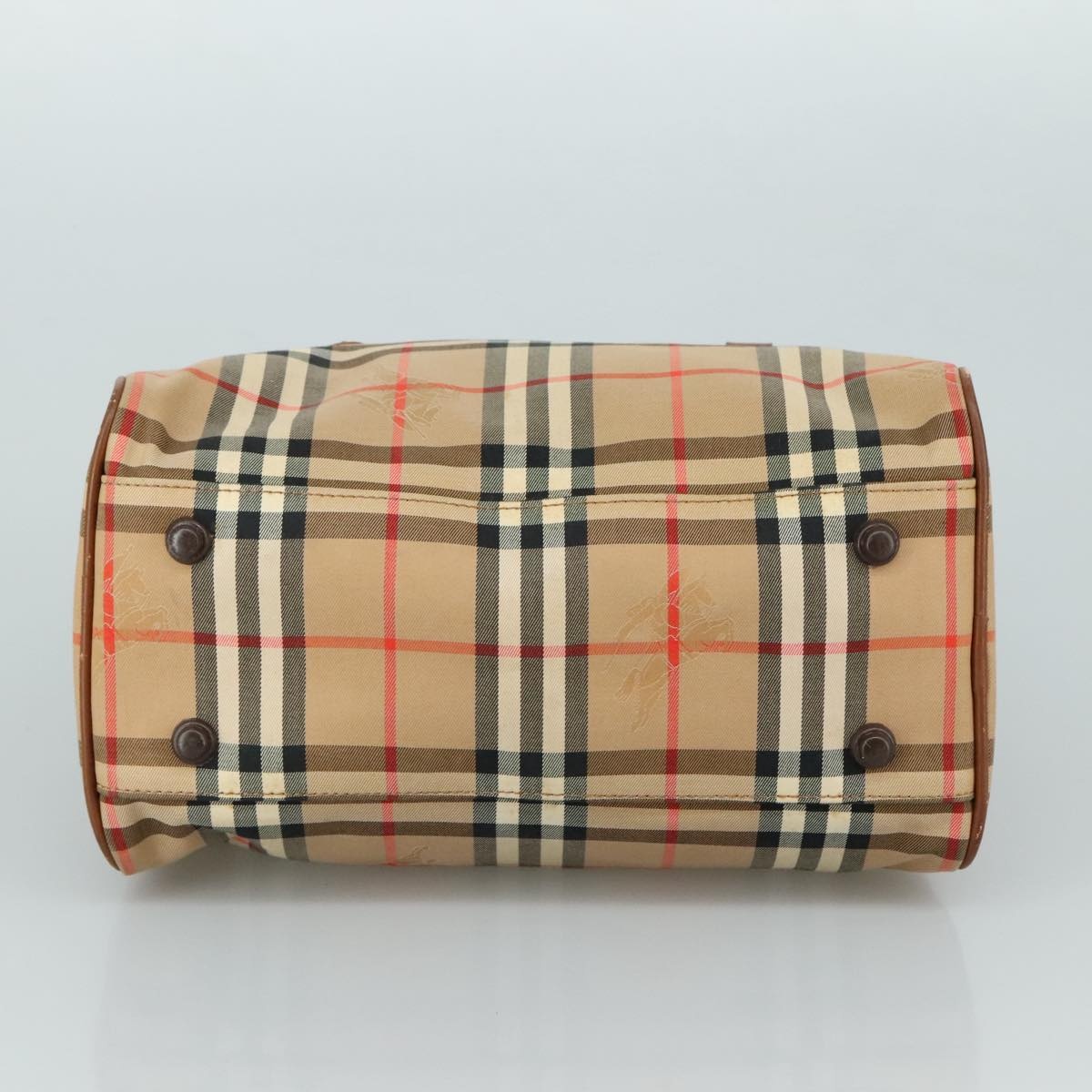 Burberry Nova Check Hand Bag Canvas Beige - 5