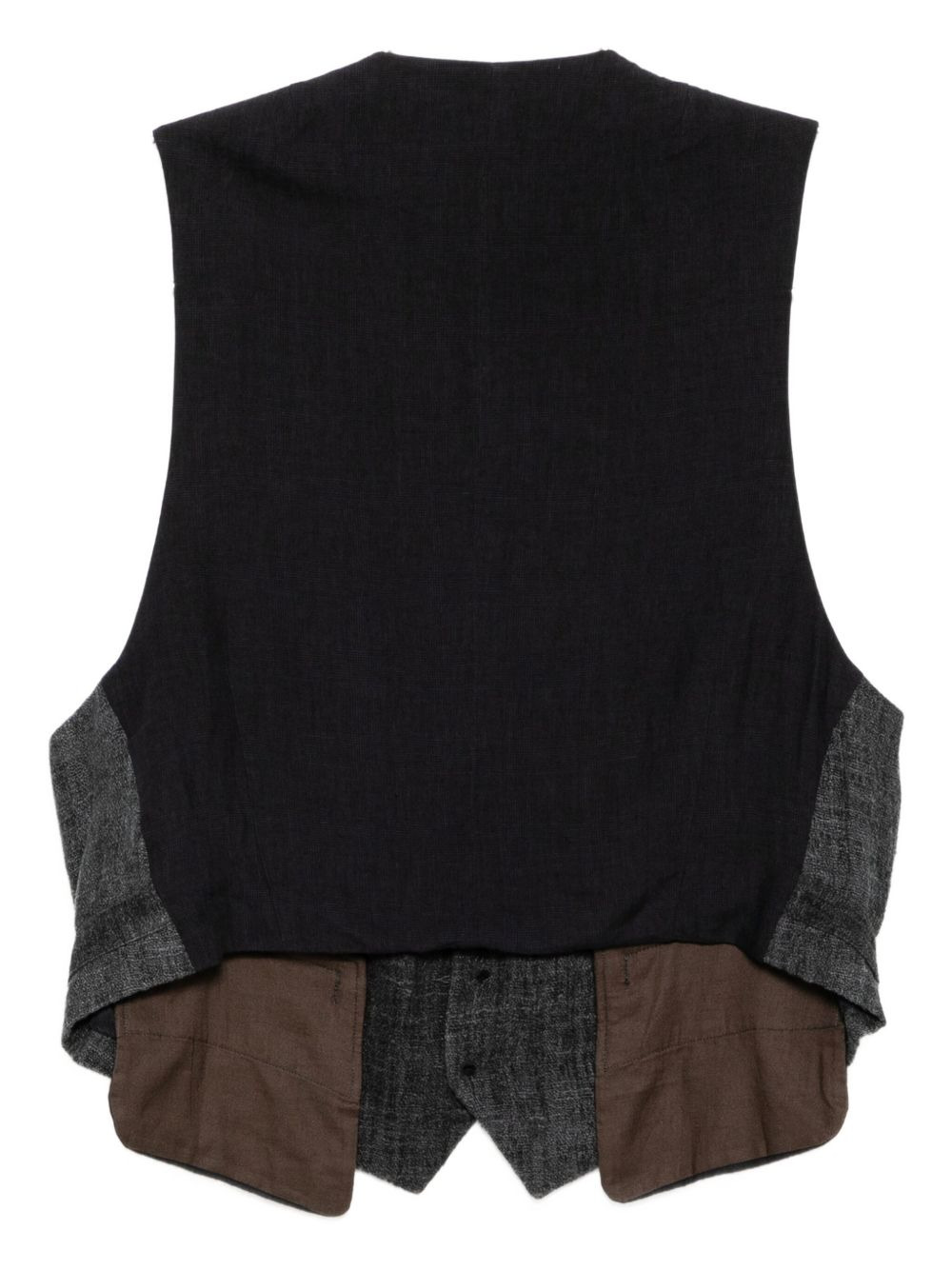 linen gilet - 2