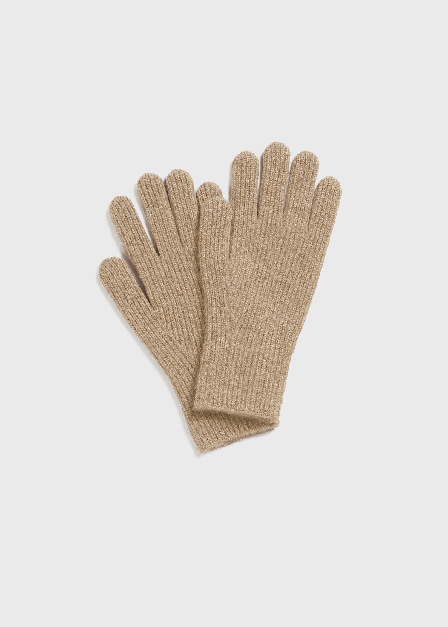 Cashmere gloves biscuit - 3